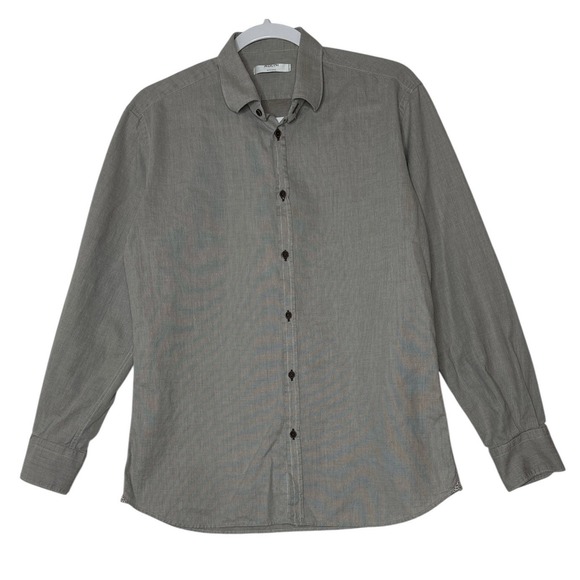 Available Tops - Aglini‎ Shirt Womens Size 41 Button Front Long Sleeve Collared Cotton Designer